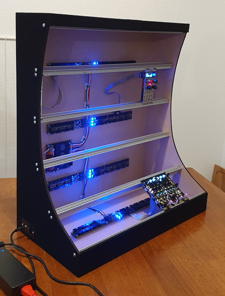 DIY Eurorack case with 100W PSU