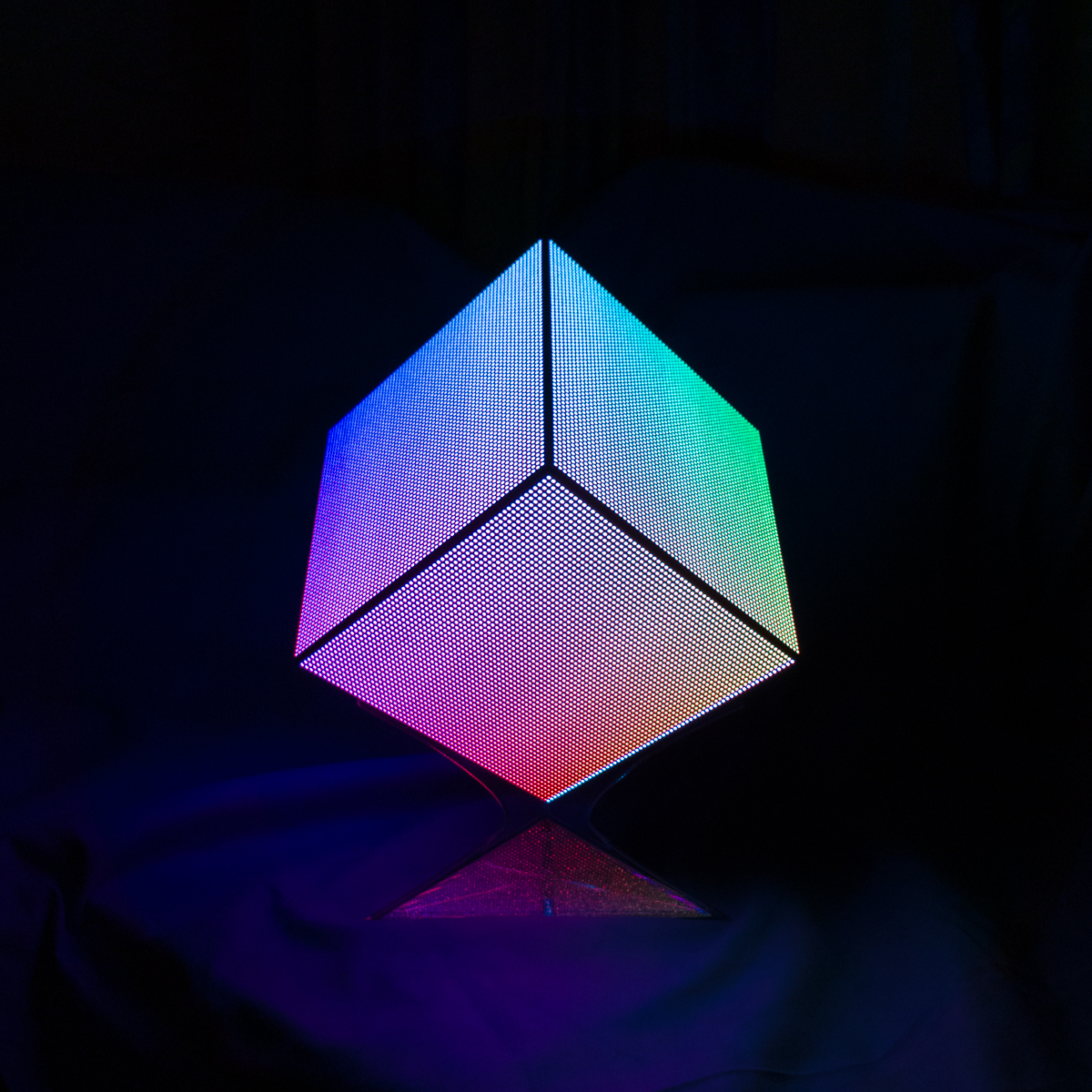 LED Cube with 24576 pixels